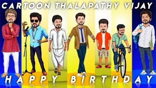 Cartoon vijay birthday whatsapp status 2021||Verithanam bgm||Sriram sarvesh Edits