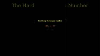 Hardy-Ramanujan Number 1729 #maths #numbers  #shorts #viral #viralshorts #trending #trendingshorts