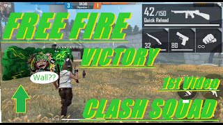 CLASH SQUAD | BOOYAH | FREE FIRE | 1st Video | VICTORY