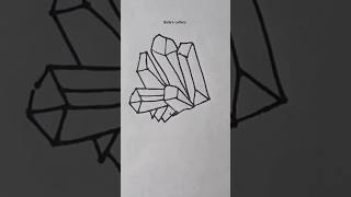 "How to Draw Crystals: Easy #CrystalDrawing#CrystalArt#Crystal #howtodraw #DrawingCrystals#Gemstone