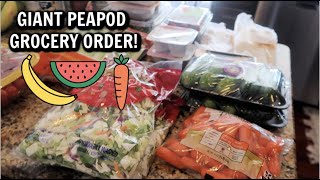 GIANT GROCERY HAUL // PEAPOD GROCERY HAUL // FAMILY OF 6