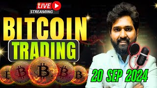 Live Trading in Bitcoin on Delta Exchange | 20 Sep 2024 | Trade Swings