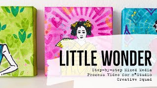 Step-by-step Stamped Mini Canvas Process Video for n*Studio