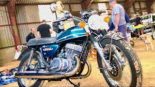 ARDINGLY Motorcycle Autojumble ABERGAVENNY BARN Look Around to Find Classic Bike Parts Tools & Books