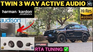 FORTUNER loaded with TWIN 3 Way ACTIVE HARMAN KARDON Audio Setup 🔊🔥 RTA Tuning ✅| CAR MAN INDIA