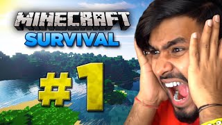 New World New House #1 Minecraft Survival -I Made a House in Minecraft | Let's Play | Hindi Gameplay