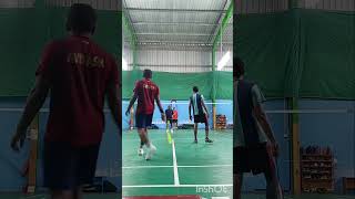 Badminton doubles game #youtube #badminton #ytshots #badmintonlovers #trending #viralvideo