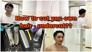 How to Cut Your Own Hair (Simple Style) Self-Haircut Tutorial,Kemei, KM1986 +PG, 1986z,razor,clipper