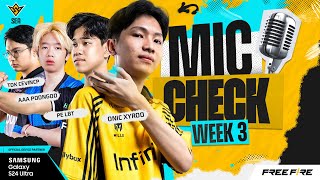 ช็อตเด็ด ไมค์เช็ค Week 3 | FFWS SEA 2024 Fall | Garena Free Fire