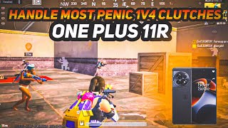 HANDLE MOST PANIC 1V4 CLUTCHES IN PUBG BGMI 💥 ONE PLUS 11R SMOOTH + 90FPS PUBG / BGMI TEST 2024⚡