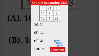 SSC GD Previous Year Question || SSC GD Exam 2023 #sscgd #gdshorts  #reasoning #reasoningtricks