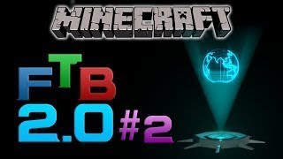 Minecraft Feed the Beast Unleashed Ep 2 Holographic Projector!