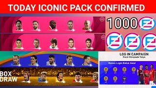 Today Iconic Pack confirmed & Free Rewards In Pes 2021 Mobile malayalam