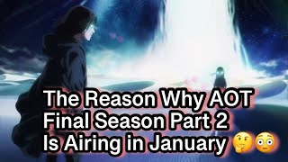 The Reason Why Attack on Titan Final Season Part 2 is Airing in January