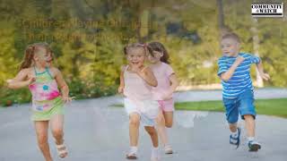 Children Playing Outside In Their Neighborhood