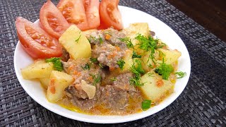 КАРТОФЕЛЬ В ДУХОВКЕ С КУРИНОЙ ПЕЧЕНЬЮ, очень нежное, вкусное блюдо.