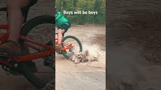 Messing around  #fortheboys #mtb￼