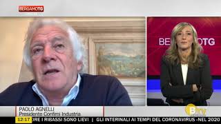 Paolo Agnelli ospite di Bergamo tv - dal Tg del 21 aprile 2020