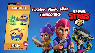 Brawl Stars - Golden Week offer, 15x megabox opening