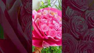 DIY Handmade Ribbon Flower Bouquet Tutorial""Easy Ribbon Flower Bouquet DIY #shorts #tubertip #diy