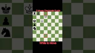 2 moves checkmate puzzle #chess #rapid #blitz #checkmate #chessgame #chesstraps #chesstricks #shorts