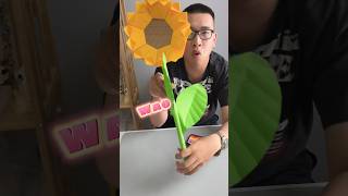 Gấp cây HOA HƯỚNG DƯƠNG cao 56cm bằng giấy màu 😱