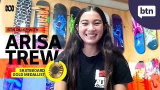 Arisa Trew, Skateboard Olympic Gold Medallist - Behind the News