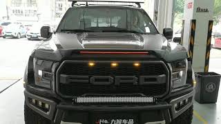 Ford Raptor Bug Deflector and Tailgate Light Strip