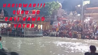 Har Ki Pouri Haridwar Ganga Aarti! Kawad Mele ki Surwat ho gyi!