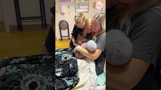 Brother and sister overwhelmed with emotions meeting newborn sibling | Humankind #shorts #goodnews