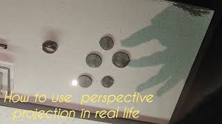 How perspective projection works In real life.