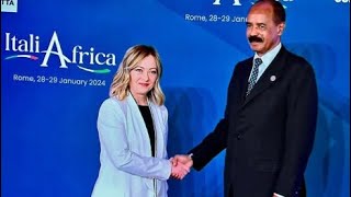 Eritrean President Isaiah Afwerki met with Italian Prime Minister Giorgio Meloni at Summit in Italy