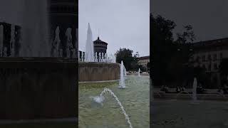 Milan Sforzesco Castle & fountain #travel #milan