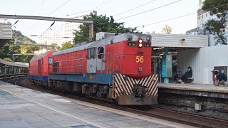 【最後午柴】港鐵柴油機車 56 & 8001 駛經大學站二台