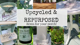 Thrift Store Makeovers & Trash to Treasure Projects for your Porch!