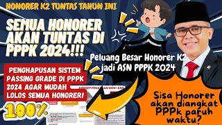 🔴HONORER K2 TUNTAS DI PPPK 2024 ❗ PENGHAPUSAN SISTEM PASSING GRADE❓PELUANG BESAR HONORER JADI PPPK❗