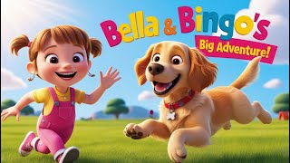 Bella and Bingo's Magical Adventure Under the Stars | Fun Kids' Poem #cartoon #dog #animals #reels