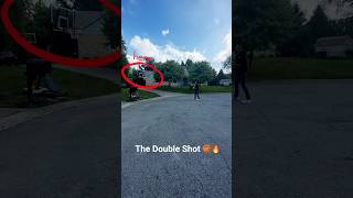 🤯🏀🔥 Double Basketball Trick Shot #shorts #basketball #trickshots #youtubeshorts