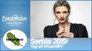 Serbia ESC Selection (Beovizija) 2019 Top 24 With Comments (After Show)