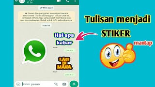 Cara Mengubah Tulisan Menjadi Stiker Di Whatsapp