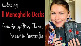 Unboxing ll Meneghello Decks from Australia -based Arty Muse Tarot