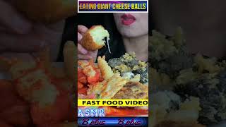 ASMR EATING GIANT CHEESE BALLS  🤑126