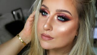 Dramatic Fall Glam Makeup Tutorial | Purple Fall Makeup 2019