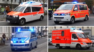 [ROSENMONTAG 2017] Großeinsatz Rettungsdienst und Polizei Bonn + RTH SAR