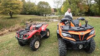 New School CF Moto Cforce 800 XC vs Old School Yamaha Grizzly 660 ATV Shootout