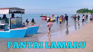 PANTAI LAMARU BalikPapan Saat Libur Lebaran