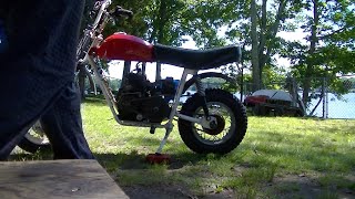 Broncco and Rupp Minibikes before and after Gomas Minibike Massacre