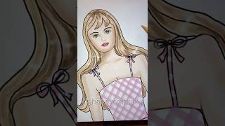 Barbie Outfit Design l Fashion Illustration I Drawing #barbie #creativeart