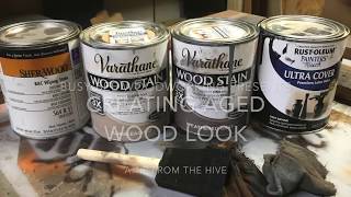 Creating an Aged Wood Effect By Layering Stains and Using Paint