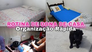 ROTINA DE DONA DE CASA/ Organização rápida na casa toda, deixei tudo limpo em poucas horas